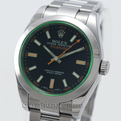 Rolex Milgauss Ref 116400V Steel Black Dial